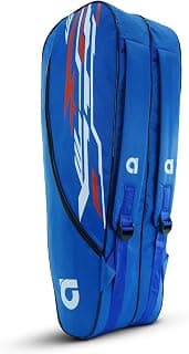 Apacs Falcon Badminton Kitbag with Premium Long-Lasting Material | Spacious Main Compartment + Side Storage | Comfy Adjustable Backpack Straps | Ideal for Professional Players (Blue)