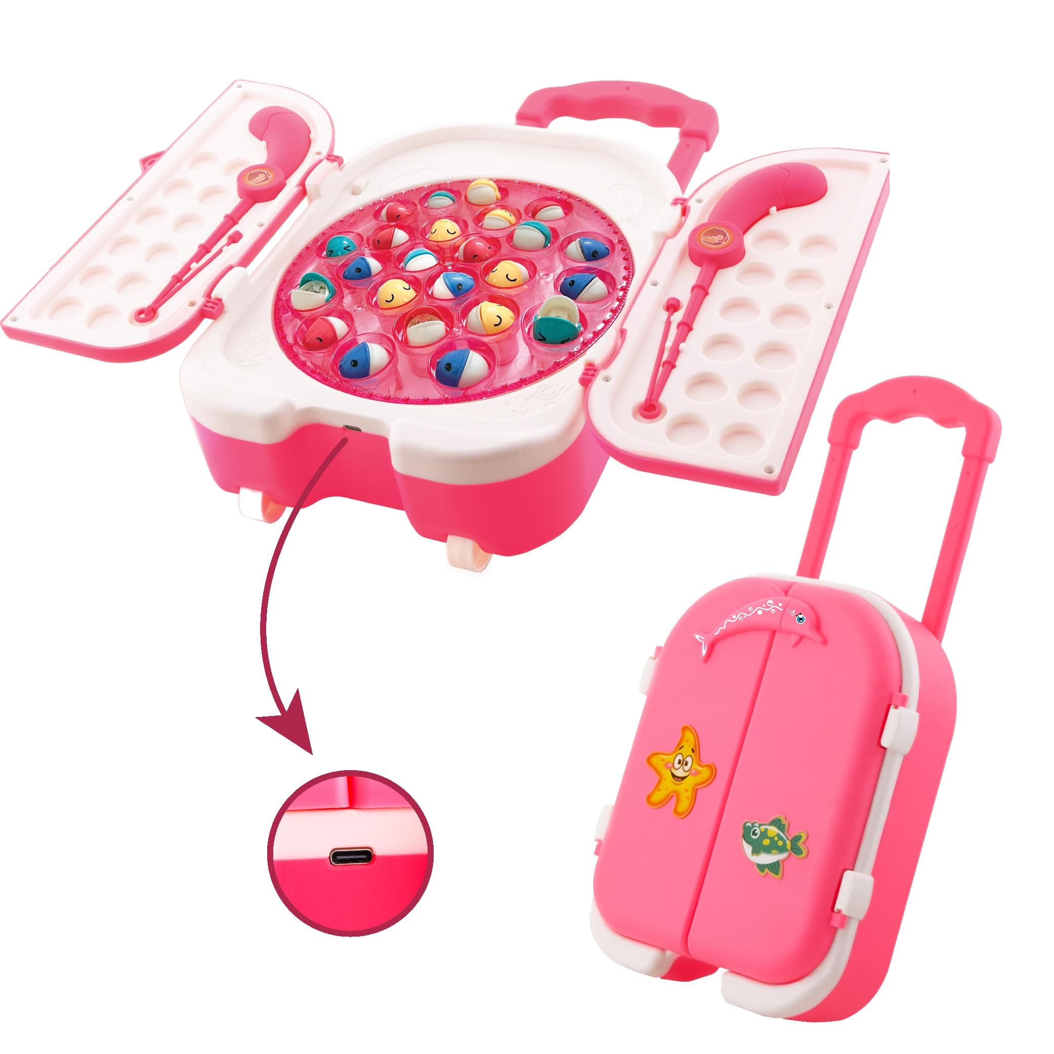 Popsugar - THFS362G Fishing Game Set, Green