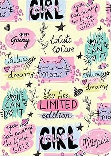 DOODLE A5 Undated Planner Notebook – 160 Pages (12-Month Planner + Notes), Soft Cover Journal with 80 GSM Paper – Motivational Quote Design, Compact Diary for Work, Study, Travel & Gifting