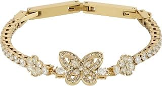 GUESS Lily Gold-Plated Stainless Steel Bracelet For Women | Durable | Tarnish-Resistant & Gift-Ready | Free Size