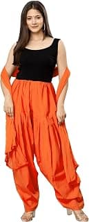 Mango people products Full cotton Patiala Salwar With Dupatta ( Special Safroon colour)