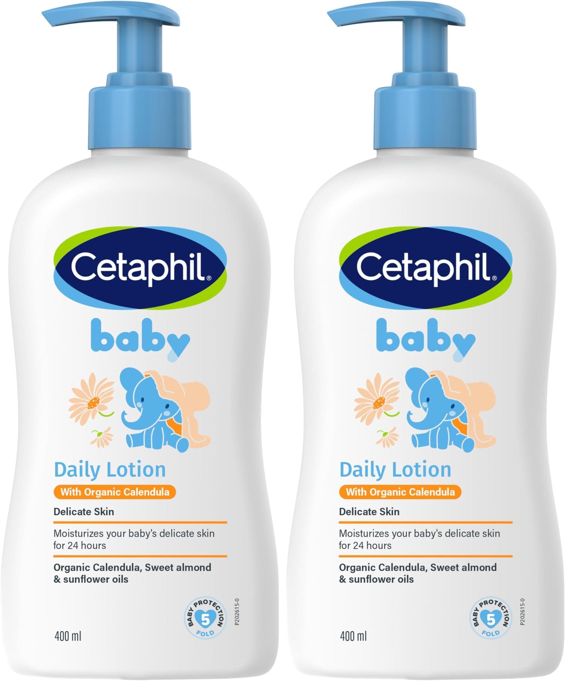 Cetaphil Baby Daily Lotion With Organic Calendula - (400ml) (Pack of 2)