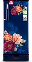LG 185 L, 2 Star, Direct Cool Single Door Refrigerator (GLD1925XOBK, Blue Klase, Base stand with Drawer, Fit Max Chiller Tray, Works Without Stabilizer, 2026 Model)