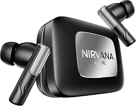 boAt Nirvana Ivy Pro, Dolby Atmos w/Head Tracking, 52dB Hybrid Adaptive ANC,Hi-Res LDAC, Titanium Dual Drivers, Bluetooth Earbuds, TWS Ear Buds Wireless Earphones w/mic (Crystal Black)