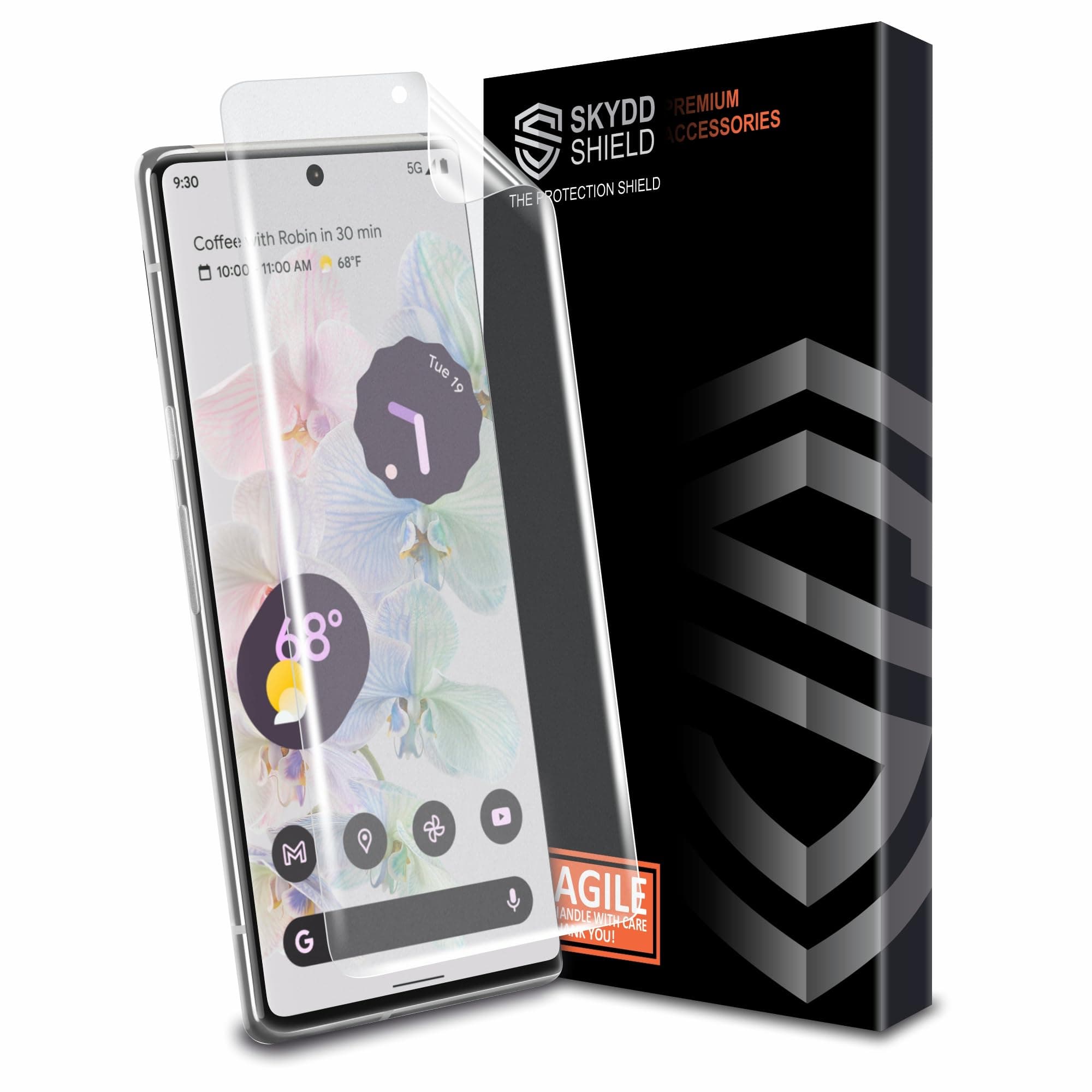 Skyddshield Anti Glare Matte TPU hydrogel Edge to Edge Screen Protector Guard For Google Pixel 6 Pro (6.7 Inch) With Installation Kit | Support Fingerprint | Edge to Edge Coverage