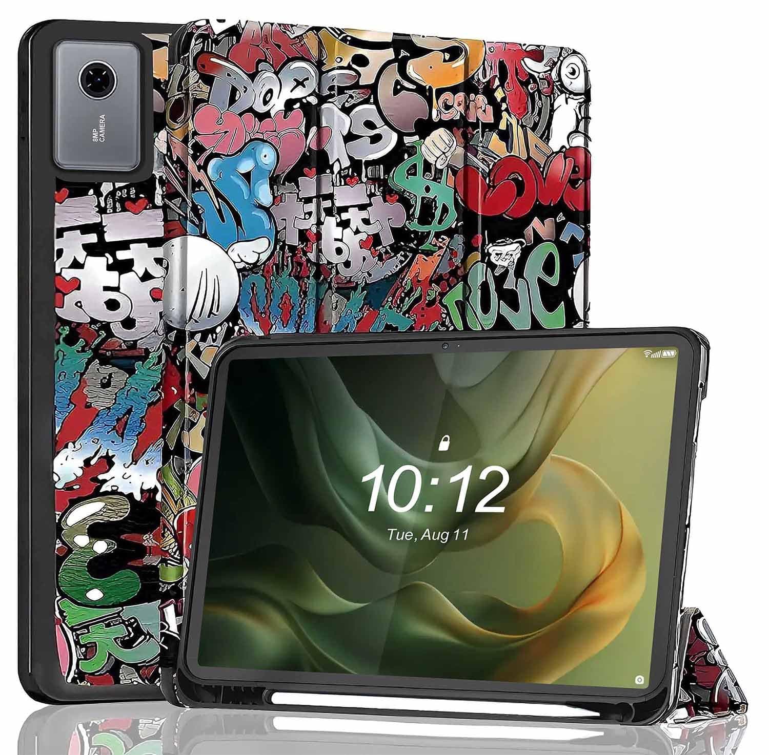 ProElite Cover for Motorola Pad 60 Neo 11 inch 2025 case Cover, Soft Flexible Flip Case Cover for Motorola Pad 60 Neo 11 inch 2025 with Pen Holder [Recoil Series] - Hippy
