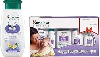 Himalaya Baby Gift Pack Series,Pack of 1 Set,White & Himalaya Gentle Baby Wash (400ml)