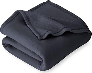 BSB HOME Plain Polar Fleece Heavy Weight Single Bed Blanket Warm Soft & Comfortable for Winter/AC Room/Hotel/Donation/Travelling (Grey, 800 Gram, 60X90 Inches)
