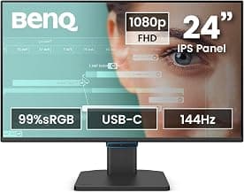BenQ GW2790C 27" IPS 144Hz FHD Eye-Care Monitor |99% sRGB|USB-C|1500:1 Contrast| 2Wx2 Speakers|Ultrathin Bezel| HDMI | DP| Flicker Free | AMD FreeSync| TÜV Rheinland 4-Star Eye Comfort (Black)