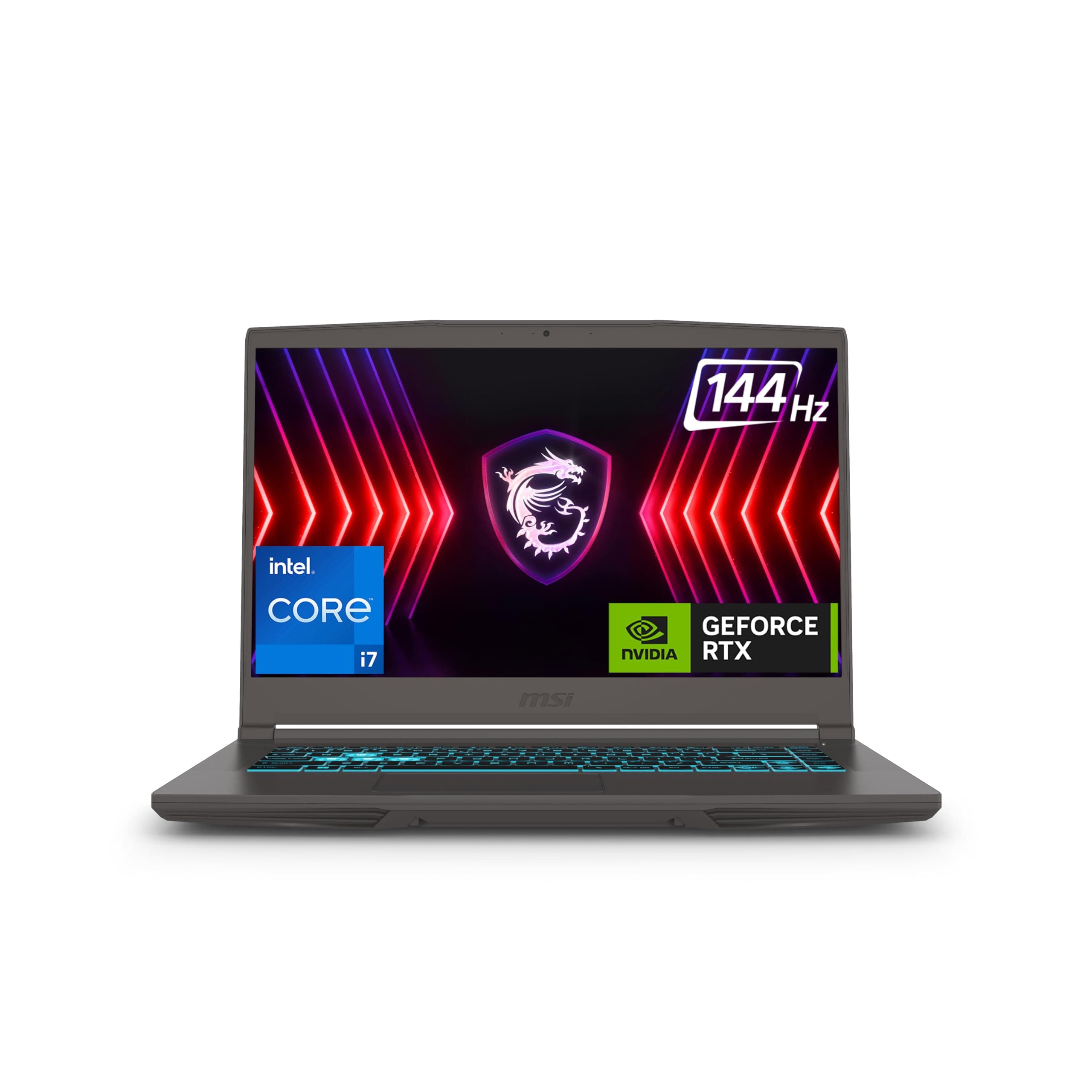MSI Thin 15, Intel 12th Gen. i7-12650H, 40CM FHD 144Hz Gaming Laptop (16GB/512GB NVMe SSD/Windows 11 Home/Office 2021/NVIDIA GeForce RTX 3050, GDDR6 4GB/Cosmos Gray/1.86Kg) B12UC-2240IN