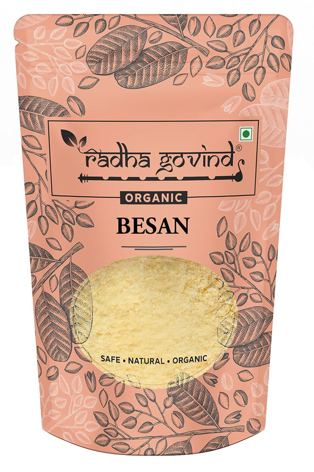 Radha Govind Organic Chana Besan(500 Gram,F103_500)