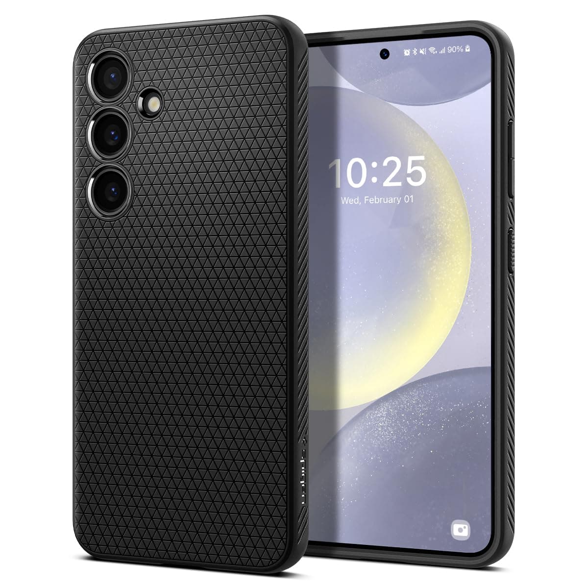 Spigen Liquid Air | Samsung Galaxy S24+ Case [Flexible] [Air Cushion Protection] Galaxy S24 Plus Back Cover | TPU - Matte Black