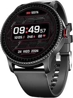 boAt Boat Lunar Discovery w/ 1.39" (3.5 cm) HD Display, Turn-by-Turn Navigation, DIY Watch Face Studio, Bluetooth Calling, Emergency SOS, QR Tray, Smart Watch for Men & Women(Active Black)
