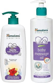 Himalaya Baby Shampoo (400 ml) and Massage Oil (500ml) Combo