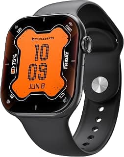 CrossBeats Nexus Pro Smart Watch for Man with Whatsapp & AI ChatGPT | 2.08" AMOLED 120Hz | 7-Day Battery | BP SpO2 Heart Sleep | NFC Compass Voice Recorder | Video Watch Face | iOS Android (Black)
