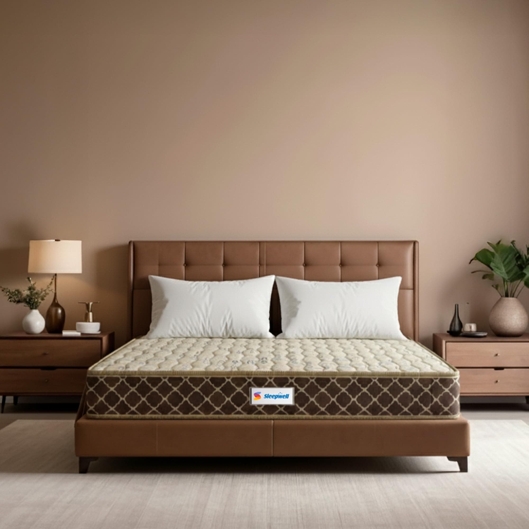Sleepwell Pro FitRest Mattress | 6 Inch | King Size | Body Support | Double-Layer Quiltec Foam | Euro Top Finish | Neem Fresche Technology | Long Lasting Sleep | 78X70X6 | 10 Years Warranty