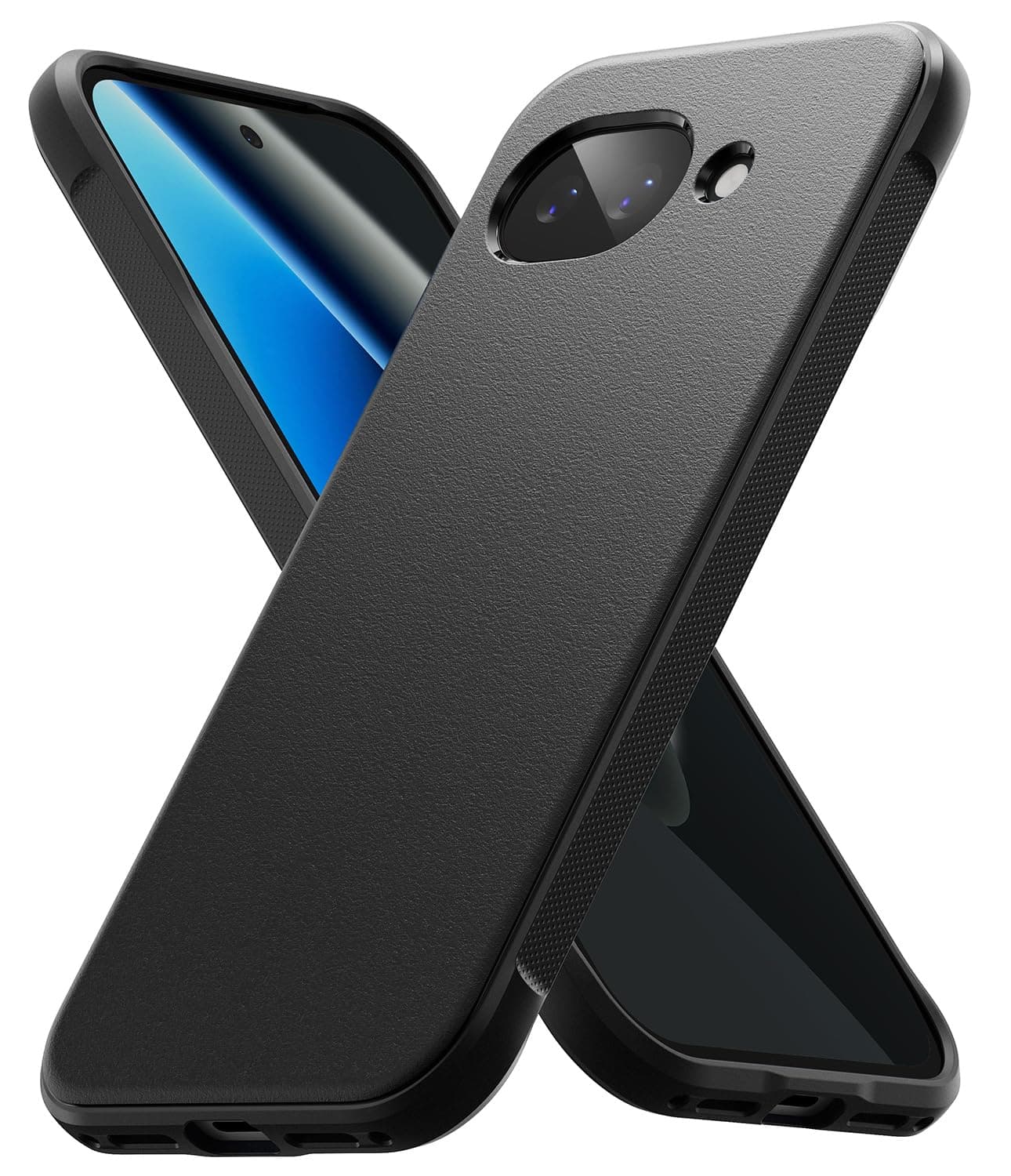Ringke Onyx for Google Pixel 10a [Anti-Fingerprint Texture] Slim Shockproof Protective Cover with Precise Camera Cutouts & Non-Slip Side Grip Case Back Cover - Black