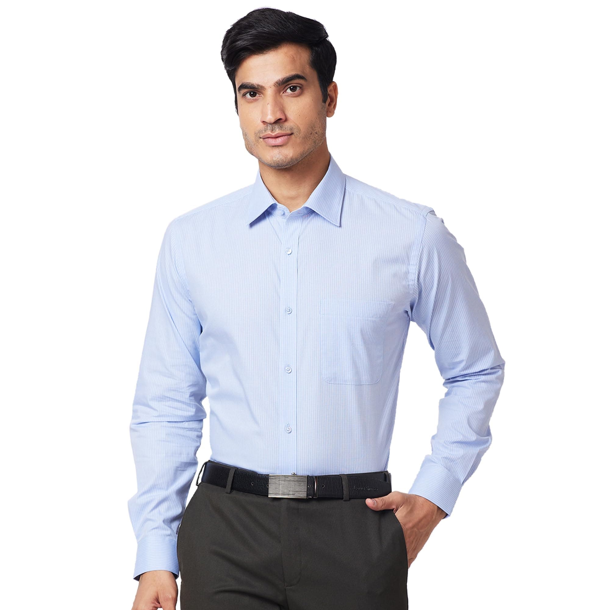 Raymond Men's Slim Fit Self Design Shirt