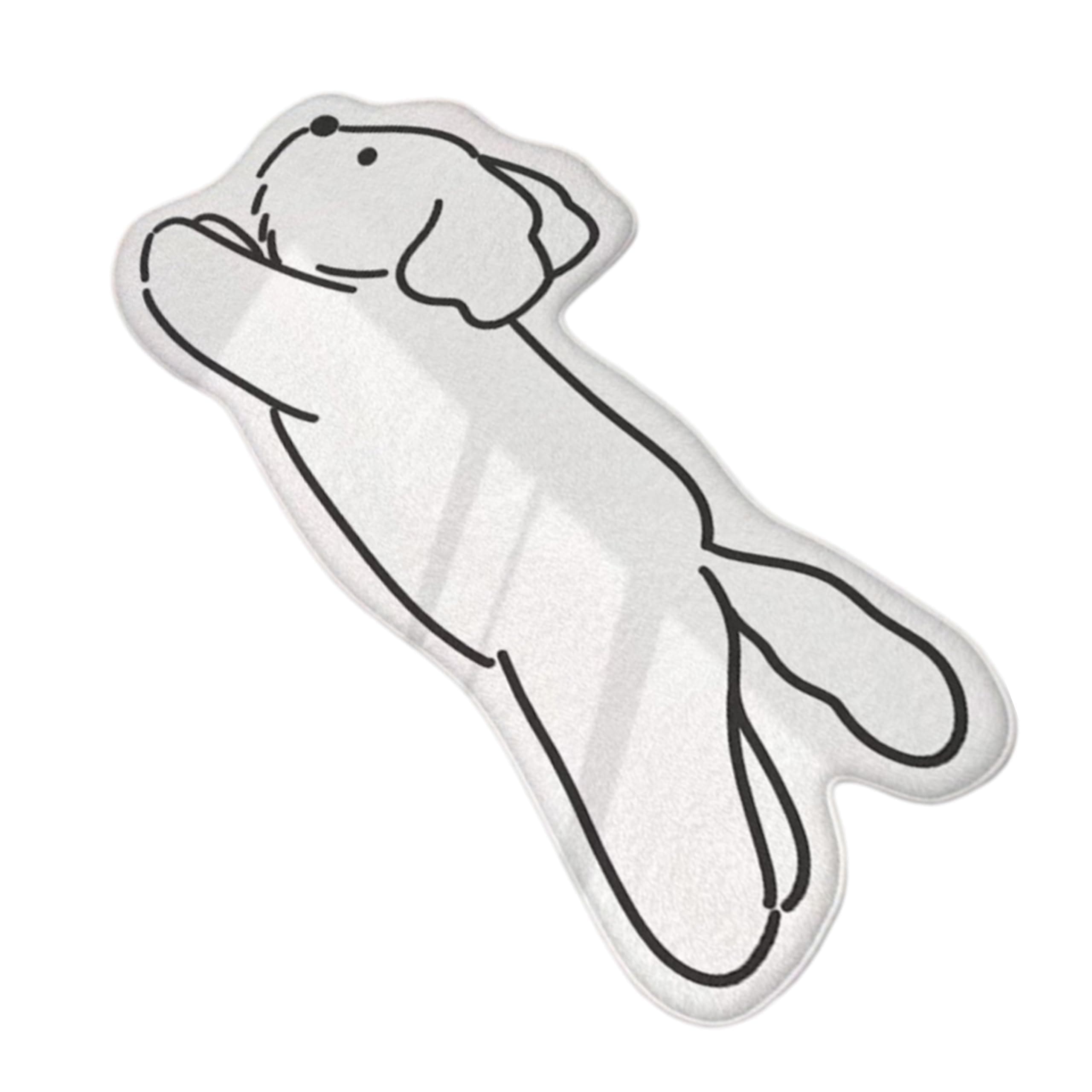 Kraptick Bedside Rug - Compact and Stylish Rugs for Bedroom Comfortable and Cushioned Footrest Carpet, Special-Shaped Imitation Cashmere Small Animal Rug-8 (40 * 90cm)