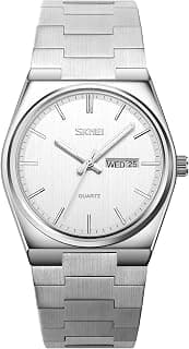 SKMEI Men's Analog Quartz Stainless Steel Watch All-in-one Fashion, Water Resistant, Supply Calendar Week
