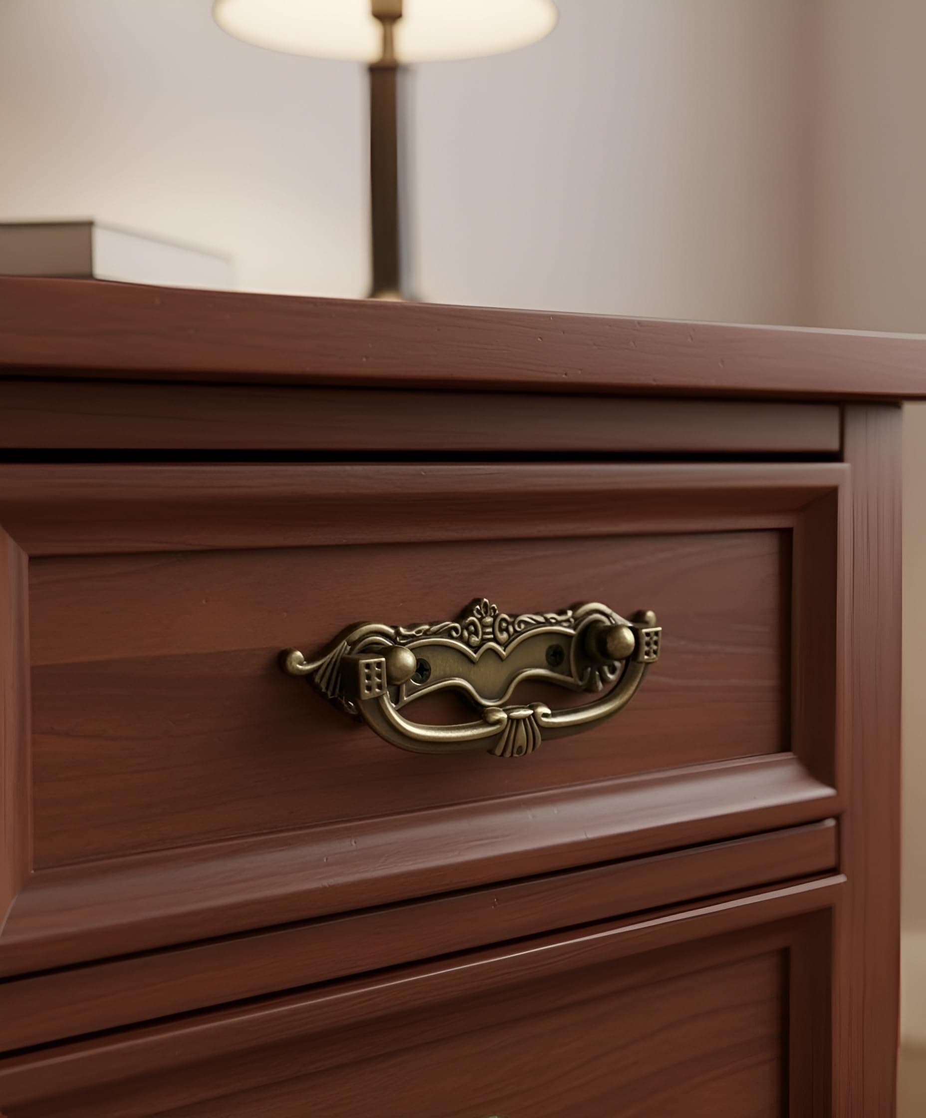 Techlife Accessories Techlife's(Set of 1)Brass Unique Design Antique Finish Cabinet Door/Drawer/Dresser/Wardrobe Pull Handle