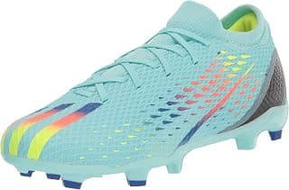 adidas Unisex Adult X Speedportal.3 FG Soccer Shoes, Clear Aqua/Solar Red/Power Blue, 11.5