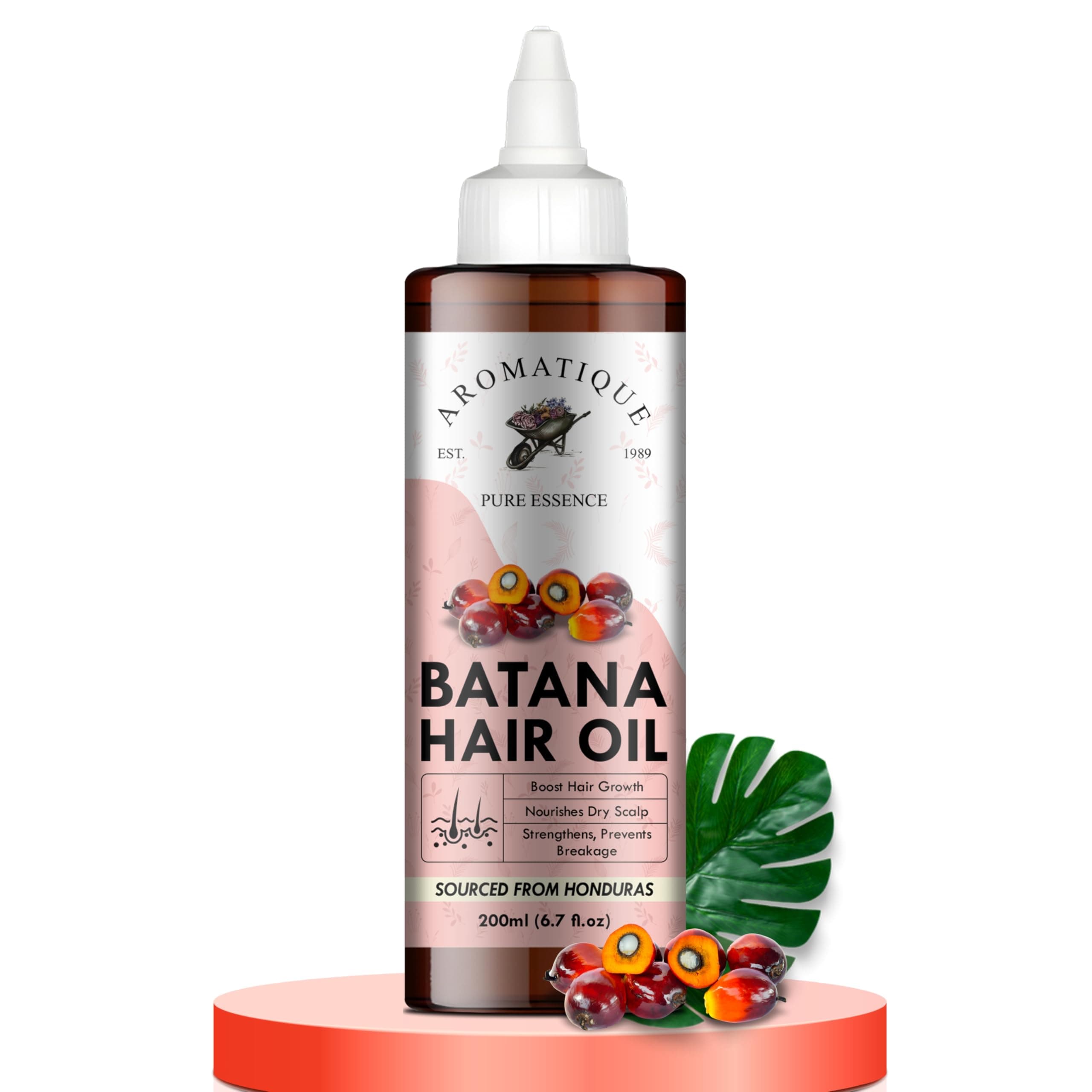 Aromatique Batana Oil Enriched with Rosemary, Argan, Onion & Castor Oil | Herbal Blend for Hair Nourishment, Shine & Strength | 200ml
