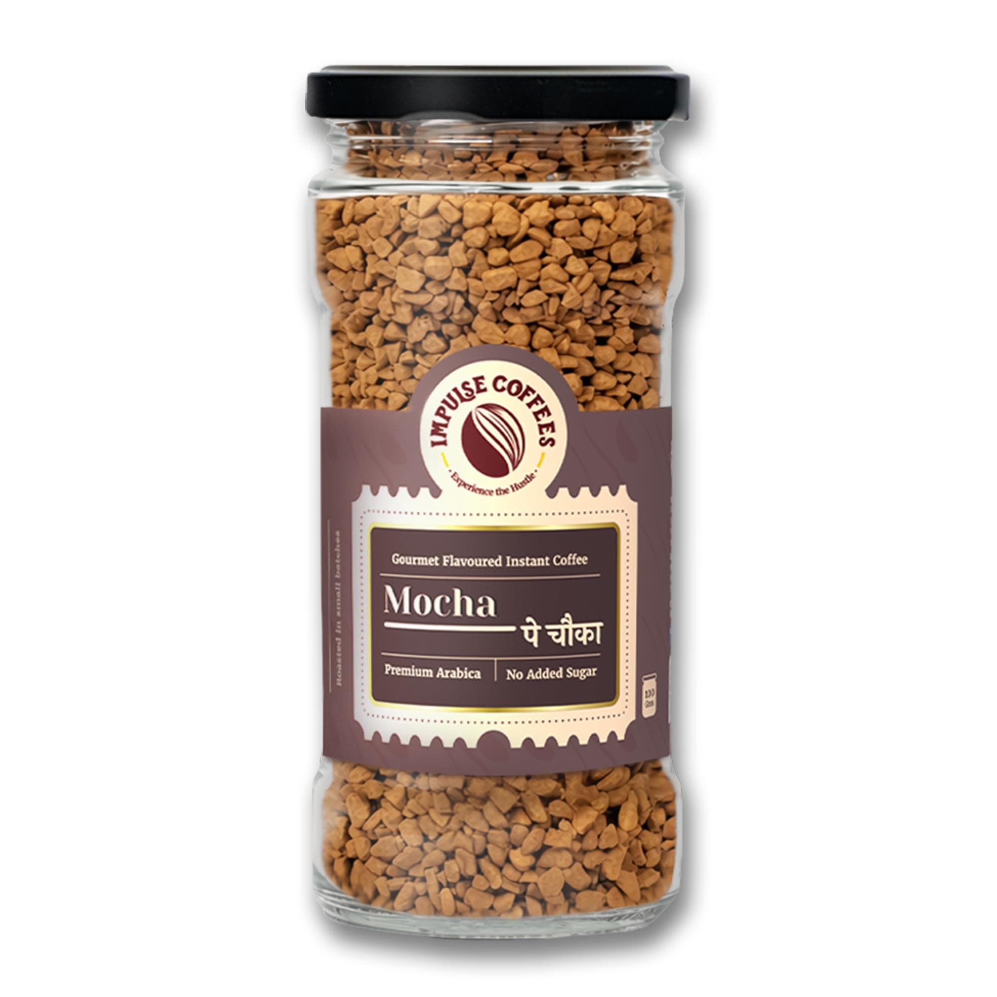 Impulse Coffees Mocha Pe Chauka Instant Coffee Powder | Premium Mocha Flavour, Strong Taste, Café-Style Aroma | 100g