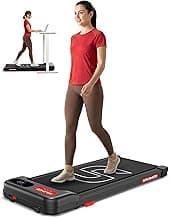 Sparnod Fitness STH-3001 Walking Pad for Home Use, 2.5 HP Motor 1–6 km/h Speed, Manual Incline 2 Levels, LED Display for Time, Distance, Speed & Calories, Compact Treadmill, 90kg Max Weight