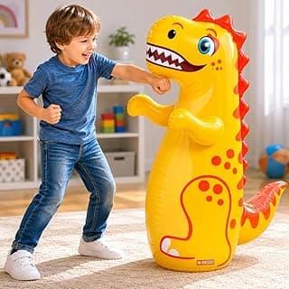 Storio Inflatable Bop Bag Boxing Toy for Kids | Hit Me Punching Bag for Indoor Outdoor Fun | Standing Wrestling Push Game | Sports Toy for Boys & Girls (3+ Years)