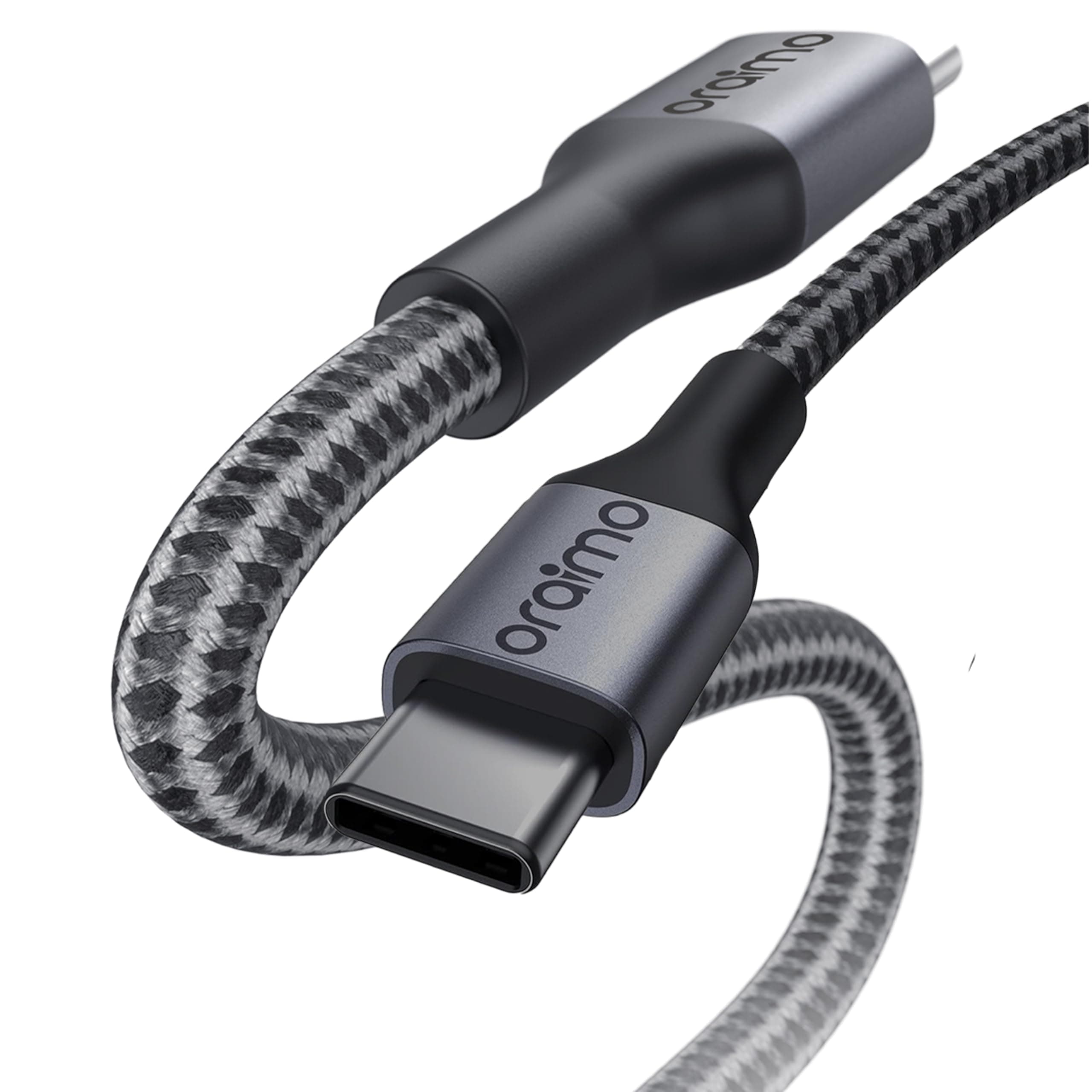 Oraimo 100W Type-C to Type-C Cable | Fast Charging with Smartphone, Tablet, Laptop Compatible | Tangle-Free & Bend-Proof Design with 3M Length | Heat Protection (OCD-173CC)