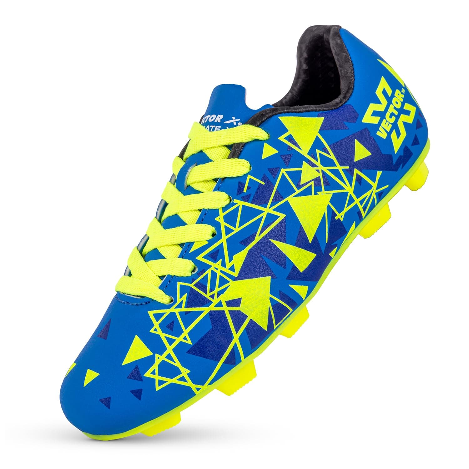 Vector X Nitrate-X Kids Synthetic Leather Upper|TPU Sole Football Shoes Comfortable Sports Shoe Athletic Footwear Walking | Lace-Up Soccer Studs