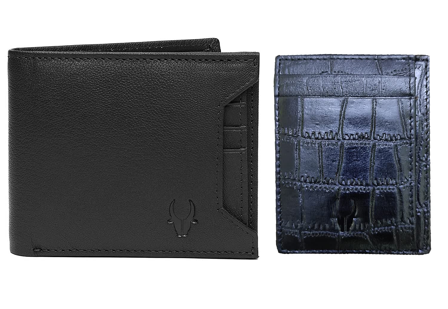 WildHorn Black Leather Men's Wallet (699710)