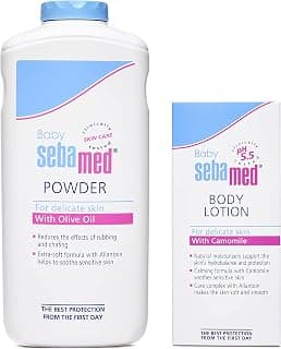 SebaMed Baby Powder, 200g & Baby Lotion, 100ml Combo