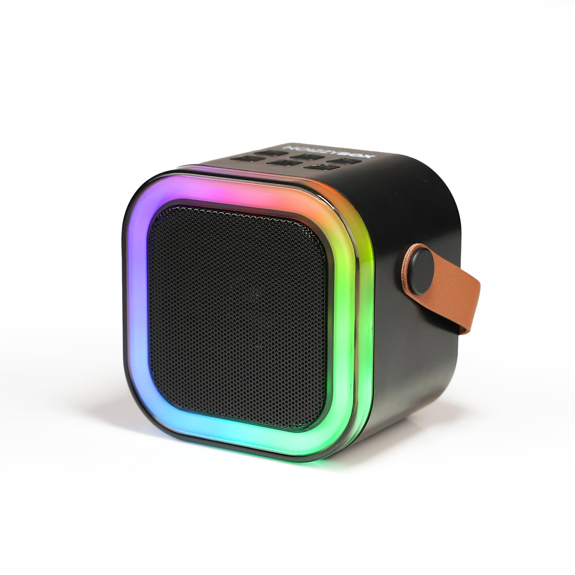 NB NOIZZYBOX Starlight+ Bluetooth Speaker 5.3 EDR with Mirror Sync Technology TWS+, Liquid Flow RGB Lights, High-Fidelity Sound, 10+ Hours Playtime, USB and TF Card Support and Headphone Jack
