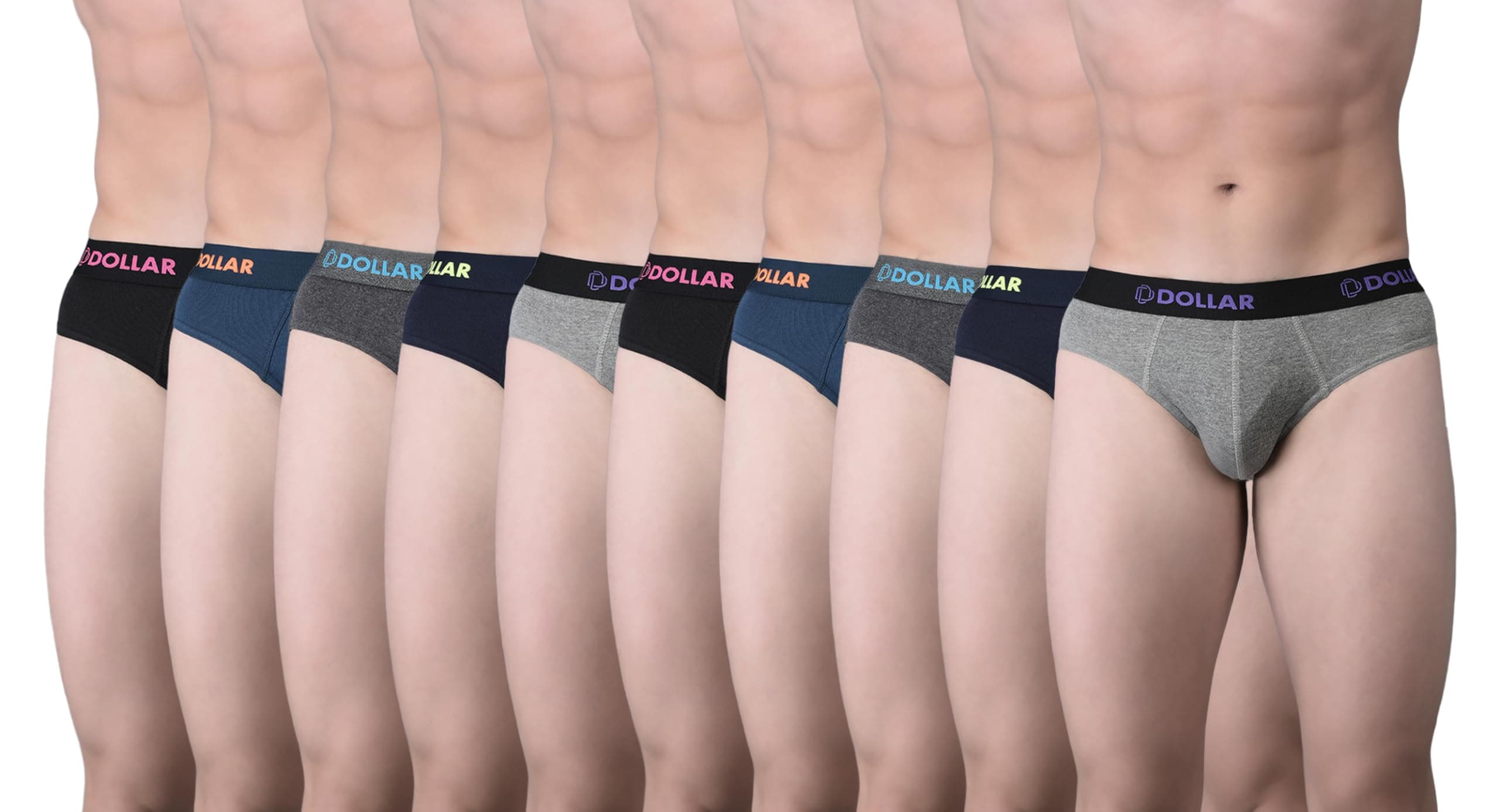 Dollar Bigboss Men's Solid Cotton Brief (Colour May Vary)
