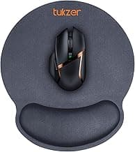 Tukzer Gel Mouse Pad| Memory Foam Cushion Mousepad with Wrist Support, Ergonomic Design| Non-Slip Rubber Base| Suitable for Gaming, Computer, Laptop, Home & Office Non-Slip Rubber Base (Grey)