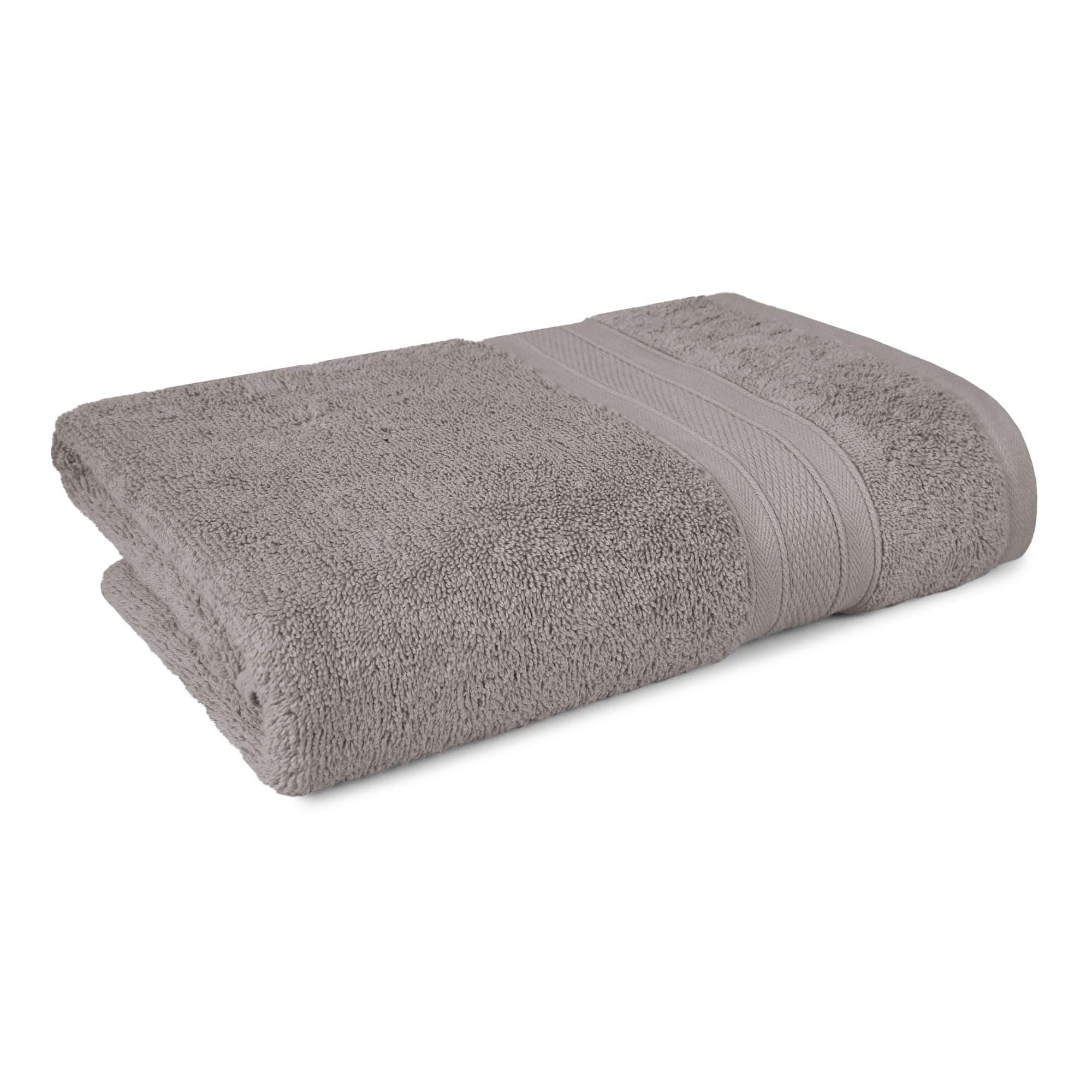 TRIDENT Soft Comfort Air Rich 100% Cotton Towels for Bath, 500 GSM Large Size Bathroom Towels for Men/Women, 1 Piece Bath Towel (69cm x 137cm), Charcoal