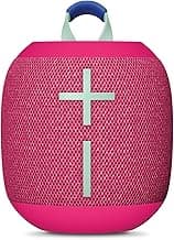Ultimate Ears WONDERBOOM 4 Portable Waterproof Bluetooth Speaker with Big Bass and 360-Degree Sound, Dustproof Floating Speaker with 40 m (131ft) Range - Hyper Pink