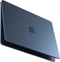 BlueSwan Case for MacBook Air M5 13 inch Cover M4-M2 Match Official Color | Compatible for Mac Air 13.6" 2026-2022 Hard Shell Original Texture Scratch Resistant Laptop Accessories, Matte Midnight Clear