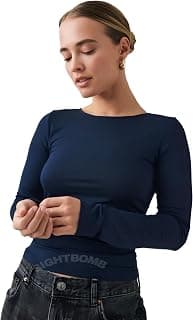 SIGHTBOMB Fabric Round Neck Ultra Soft Feather Touch Micro Fiber Full Sleeve TOP for Women