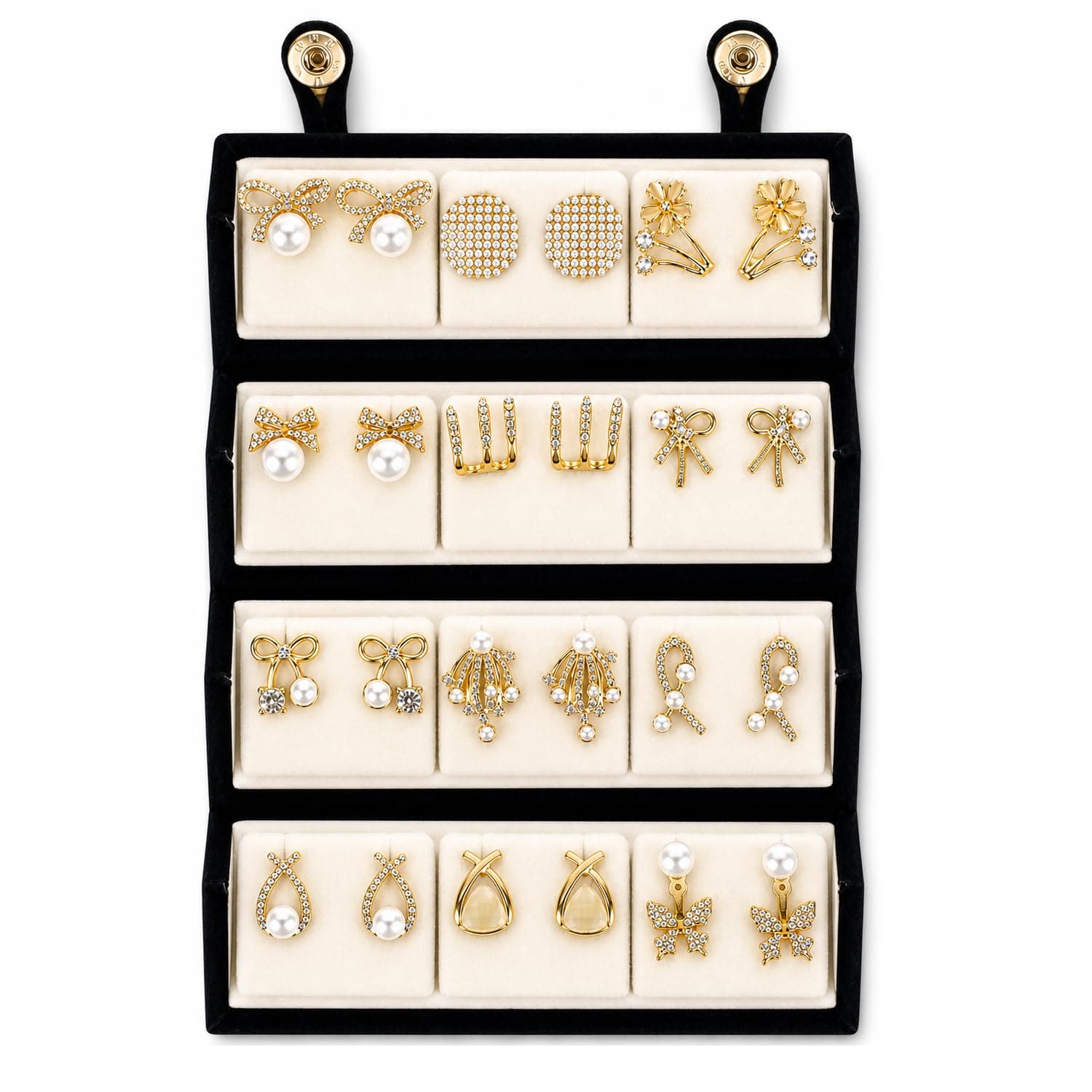 Shining Diva Fashion 12 Pairs Earrings Set for Women Girls with Stylish Earrings Organizer Box | Birthday Rakshabandhan Valentine Gifts for Girls Girlfriend Wife Sister