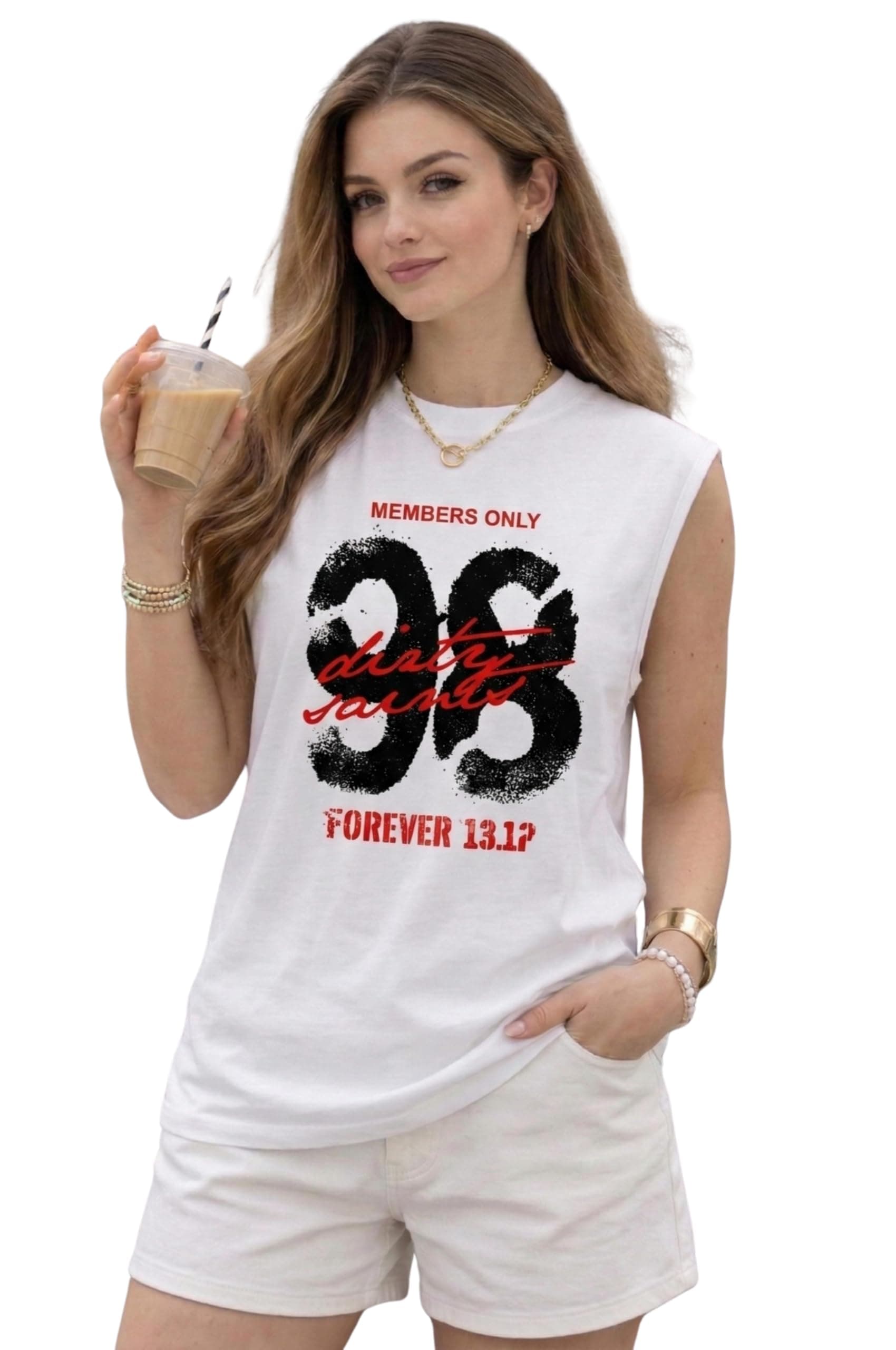 MACK NORA Women’s Printed Cotton Sleeveless Vest | Round Neck t-Shirt|Casual Gym Tank Top-M8299