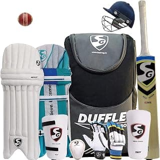 SG Economy Cricket Kit - Full Kit,Polyester,multicolor