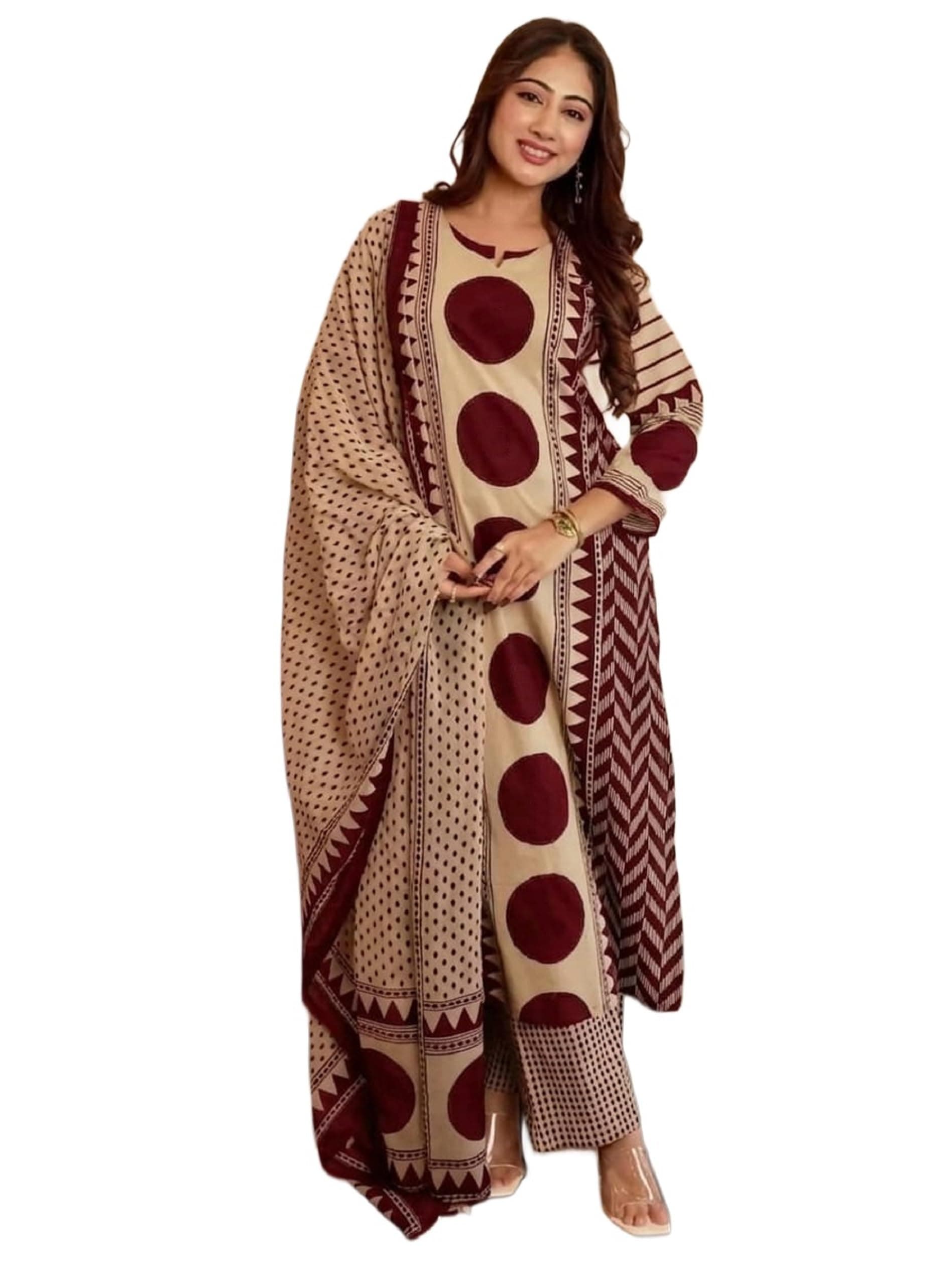 Klosia Women Printed Straight Kurta and Pant Set with Dupatta | Printed Kurta Set | Cotton Kurta Set | Women Kurta Sets | Summer Suit |