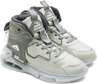 ASIAN Basket-11 Men’s Mid-Top Sneakers with Full TPU Sole, Dual-Pillar Bounce Cushioning, Memory Foam Shoes, Premium Design and Arch Support for Sports