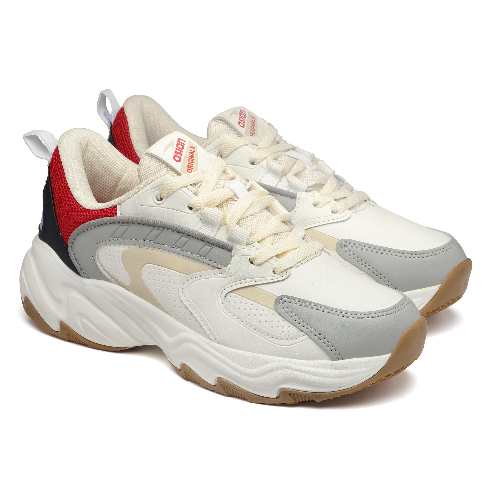 ASIAN Men DOMINATOR-01 Sports and Casual Wear Running Shoe with Laces, Lightweight and Comfortable Shoes for Men & Boys, Ideal for Jogging, Gym, Sports, Daily Use, and Durable for All-Day Comfort