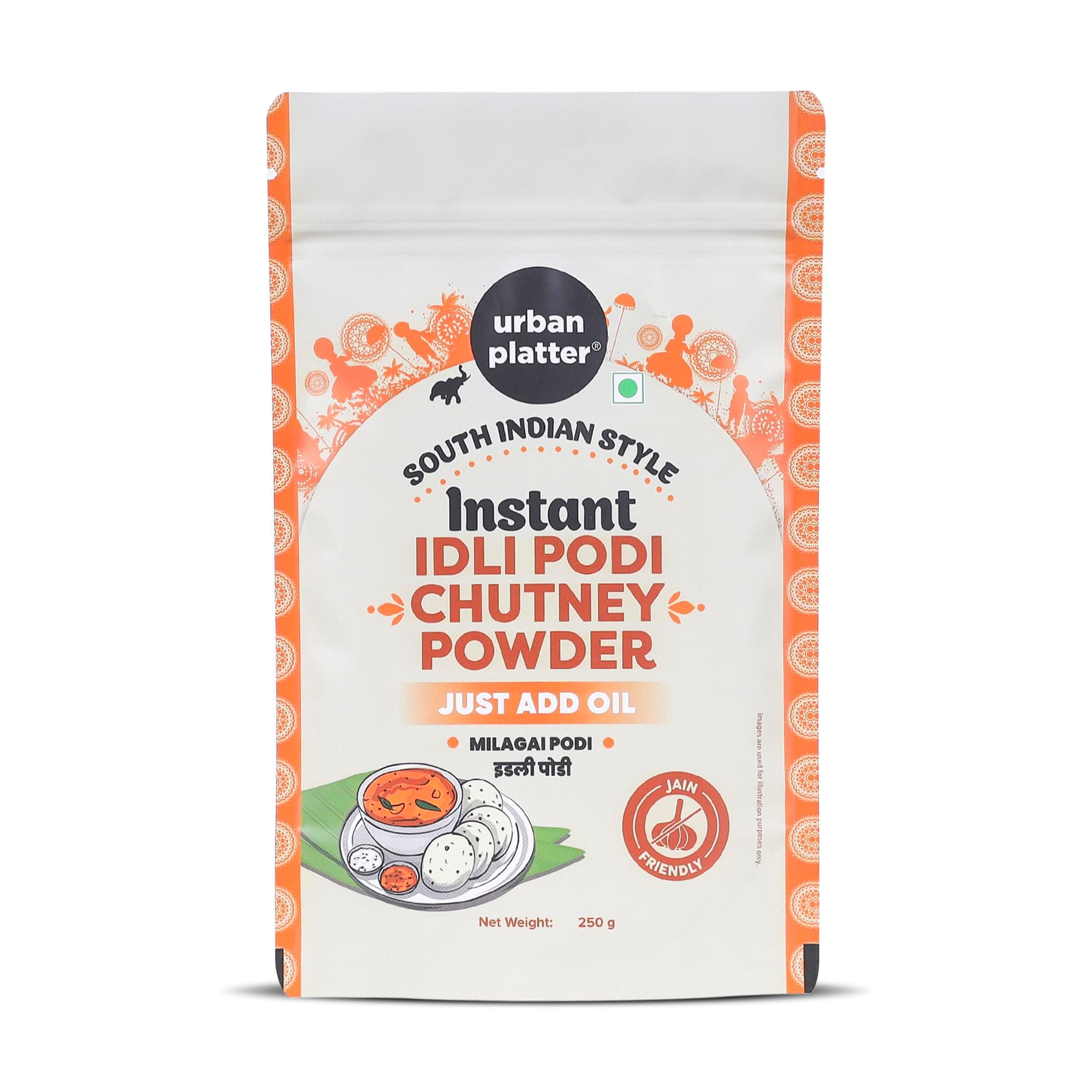 Urban Platter South Indian Style Instant Idli Podi Chutney Powder, 250g (Milagai Podi | South Indian Gunpowder | Ready-to-Use | Perfect for Idli, Dosa and Rice)