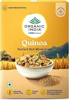 A TATA Product – Organic India Quinoa – 500g | Nutrient-Rich Whole Grain | Protein-Rich | Gluten-Free | Source of Iron & Magnesium