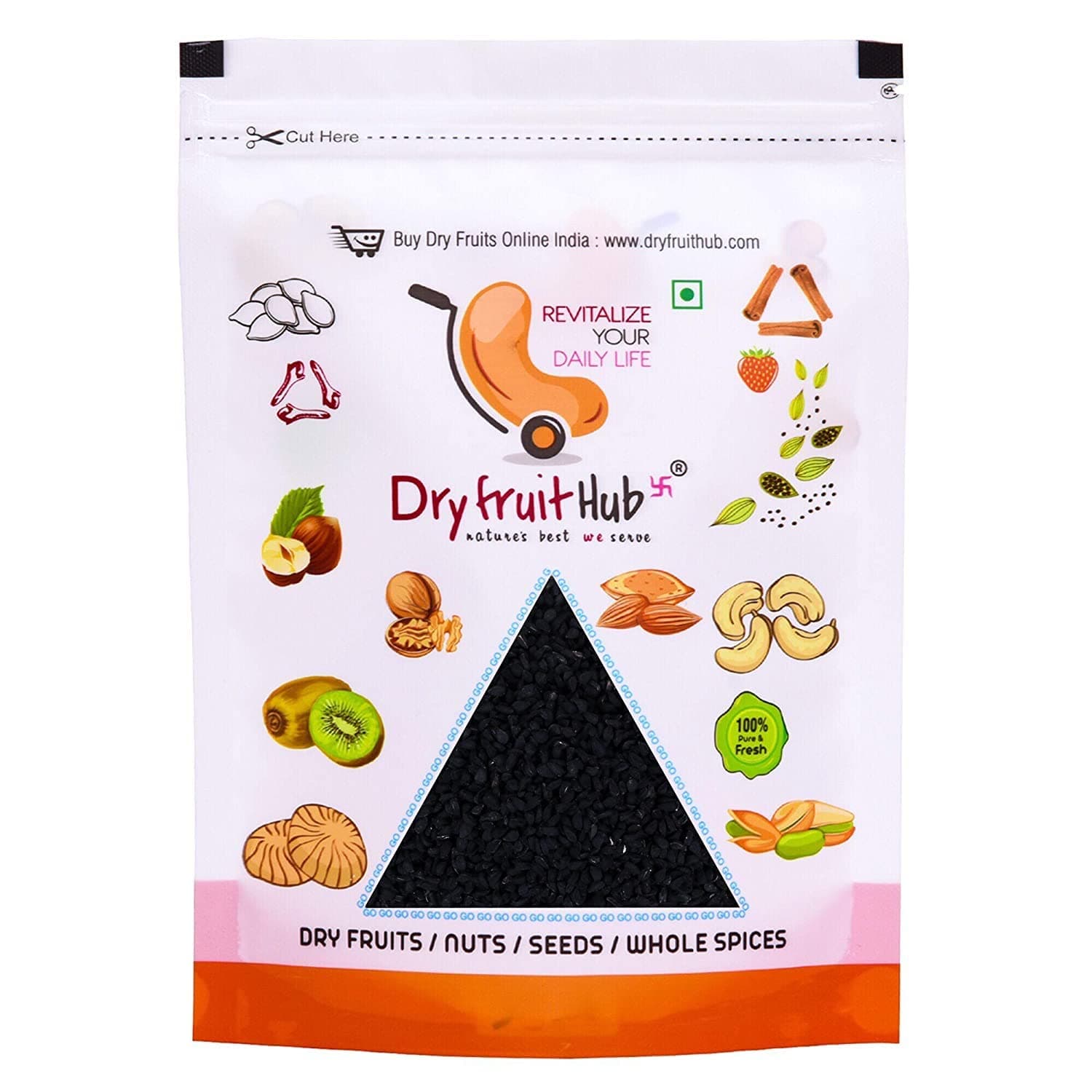 Dry Fruit Hub Kalonji Seeds 100gm,Kalonji,Nigella Seeds,Kalonji Seeds for Hair Growth,Black Kalonji Seeds